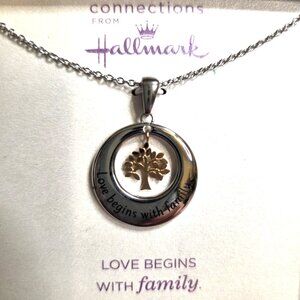 Connections by Hallmark "Love Begins with Family" Necklace